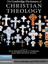 The Cambridge Dictionary of Christian Theology (eBook)